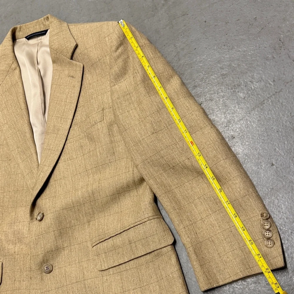 Brooks Brothers Beige Checkered Blazer 38S